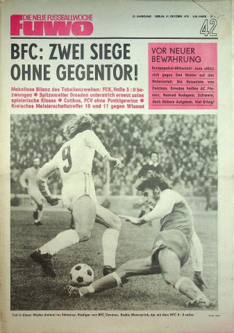 Fuwo Fussballwoche 42/1975